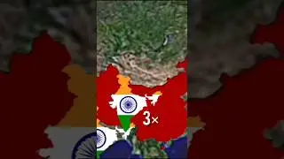 How Big is China? 8 Powerful Countries Fit Inside China 😳🇨🇳 #youtubeshorts #india #china