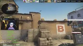 SK TACO SMURFING ON MGE MM ON THE DUST 2 - 2018