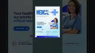 Medical Instagram Post Design on Canva, Design Tutorial, Graphic Design #socialmediamarketing