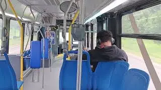 Ride on the highway in a 2020 novabus lfs hev bus on route 77 (RTC Qu&eacute;bec)!