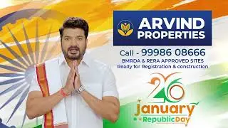 Happy Republic Day 🇮🇳 | Arvind Properties &ndash; BMRDA Approved Plots in Nelamangala #republicday