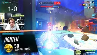 OWL Danteh Best Echo in the World - 50 elims! [ Overwatch Season 28 Top 500 ]