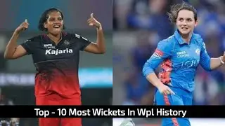 Top - 10 Most Wickets In Wpl History !! #mostwickets !! #wpl !! #wpl2024 !! #wpl2023