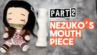 [P2] Making Nezuko&rsquo;s mouth guard #nezuko #papermache #halloweencostume