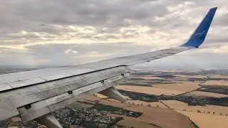 SmartWings (Swift Air) Boeing 737-800 | Cloudy Landing in Prague (PRG)