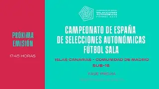 🚨En Directo🚨SUB 16 Canarias Comunidad de Madrid 26/12/2023  I 🔴RFEF