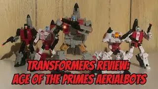 Transformers review: Age of The Primes Aerialbots (Silverbolt Airraid Slingshot Skydive Fireflight)