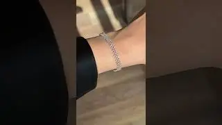 1.67 Round Brilliant Diamond Bracelet in 14k White Gold #bracelet #bracelets #diamondbracelet