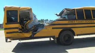 Giant tree falls on Mississippi school bus, nearly splitting it in half