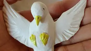 Como fazer, um espírito santo em madeira,+pintura.feito a mão!