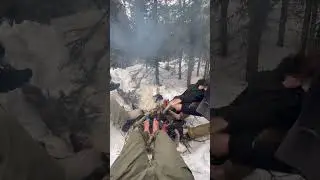 Surviving the Quebec winter⚜️ #quebec #hiking #mountains #wintercamping #randonnee #camping #dadlore