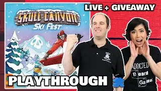 Skull Canyon: Ski Fest -  LIVE Playthrough Board Game & Giveaway Worldwide