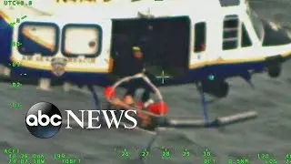 NYPD Helicopter Helps Rescue Stranded Jet Skier