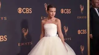 Millie Bobby Brown: Emmy Awards 2017 Red Carpet Arrival Fashion | ScreenSlam