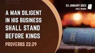 Proverbs 22:29 | A Man Diligent In His Business Shall Stand Before Kings | Daily Manna