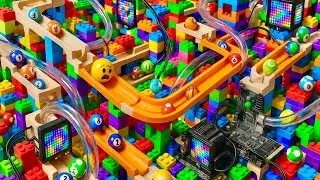 Marble Run Race ASMR Rollercoaster Thoughtful Loops | A Visual Reset