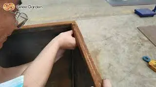 Corten Steel Plant Box Decorative Flower Pot Garden Large Planters Pots Rustic Plants Pot