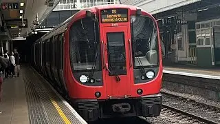 Hammersmith and city line trains arriving at Paddington Station