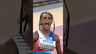 Sha'Carri Richardson anchors US 4x100m team to the gold in Budapest#running #usa #sports