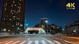 【大阪夜景ドライブ】4K HDR / Lofi-BGMで楽しむ大阪市の夜景 | Osaka Night Drive 🌙
