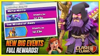Metal Militia, The Wizard of Awes Event Rewards Coc 2022 🔥| Clash of Clans Upcoming Event Rewards.!