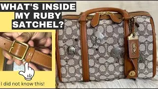 Сумка Coach Ruby Satchel | Что помещается в мою сумку? | Ремешок? Стоит ли он того? | VirtualBigboxph | #coachny #coachbag