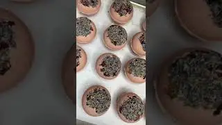 BTS Making of a CBD bath bomb