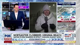 Nor'easter Clobbers Virginia Beach As Powerful Wind And Snow Take Hold