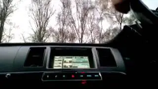 Jaguar XF 3.0d s dynamic mode + paddle shift sound