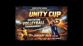 Unity Cup Ashok Mitra Mandal Hanuman Fariya Motiwadi Present Invitation Volleyball Tournament