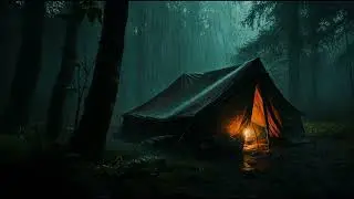 🎧10 Hours | Rain on Tent in the Forest ⎯Relaxing Rain Sounds for Deep Sleep, Study & Stress Relief🌧️