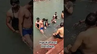 Har Ki Pauri Haridwar Darshan | Ganga Snan | Open Holy Bath in Ganga | Holy bath in Ganga | #shorts