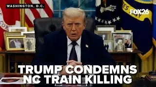 'Deranged monster': White House releases video of Trump condemning NC train attack