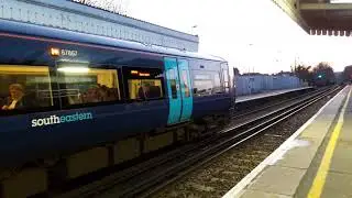 Southeastern Railway: British Rail Class 375 #67867 arriving at & leaving Canterbury East