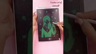 Drawing in magic slate#youtubeshorts #magicslate #drawing ✒📝/creative art of minicraft