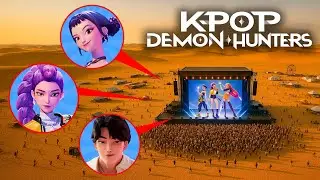 DRONE catches KPOP DEMON HUNTERS FIGHTING in REAL LIFE! (SAJA BOYS FIGHT) FULL MOVIE