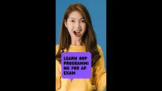 Learn OOP  Programming for AP Exam |  AP computer science #shorts