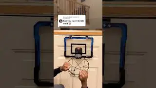 You can dunk on the new mini hoop 😱🔥 #basketball #nba #minihoop #hoop #shorts