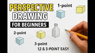 Perspective Drawing for Beginners | 1-Point, 2-Point & 3-Point Explained Easy