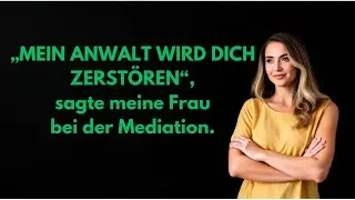 „MEIN ANWALT WIRD DICH ZERSTÖREN“, sagte meine Frau bei der Mediation.