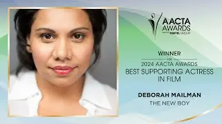 Deborah Mailman (The New Boy) wins the AACTA Award for Best Supporting Actress in Film