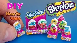 How to make Shopkins Squeezkins mini  - Tutorial shopkins Family mini packs