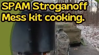 SPAM Stroganoff, Mess Kit Cooking.