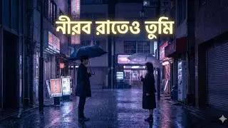 নীরব রাতেও তুমি | Bangla Lo-fi Love Song | Emotional Chill Music 2025।
