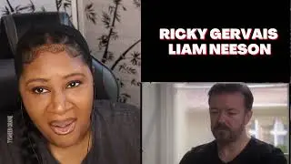 Ricky Gervais & Liam Neeson |Reaction