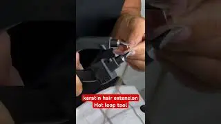 keratin extension hair and hot loop tool.very nice #hairextension #hairextensions #extension #hair