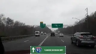 Cambridge (Boston), MA to Providence, RI Drive via I-93 and I-95