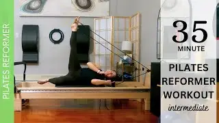 35-Min PILATES REFORMER WORKOUT | Full Body Sculpt | Intermediate Level | Prop: Dowel