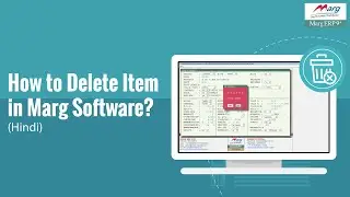 How to delete item in Marg Software [Hindi]
