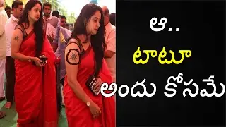 Actress Pragathi Revealed the Secret Behind her Tattoo | Gossip Adda